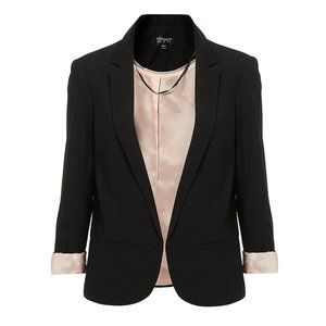 Black Versatile Style Blazer Jacket by Topshop Size 8
